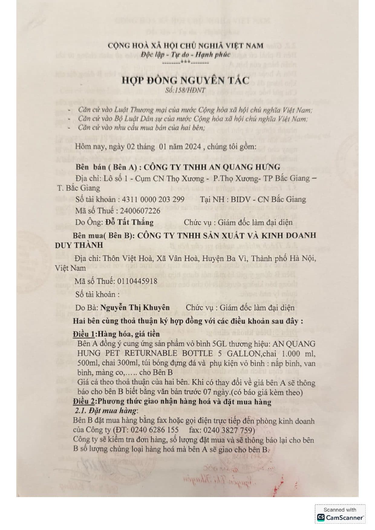 HĐ nguyên tắc — AN QUANG HÙNG (01/2024)