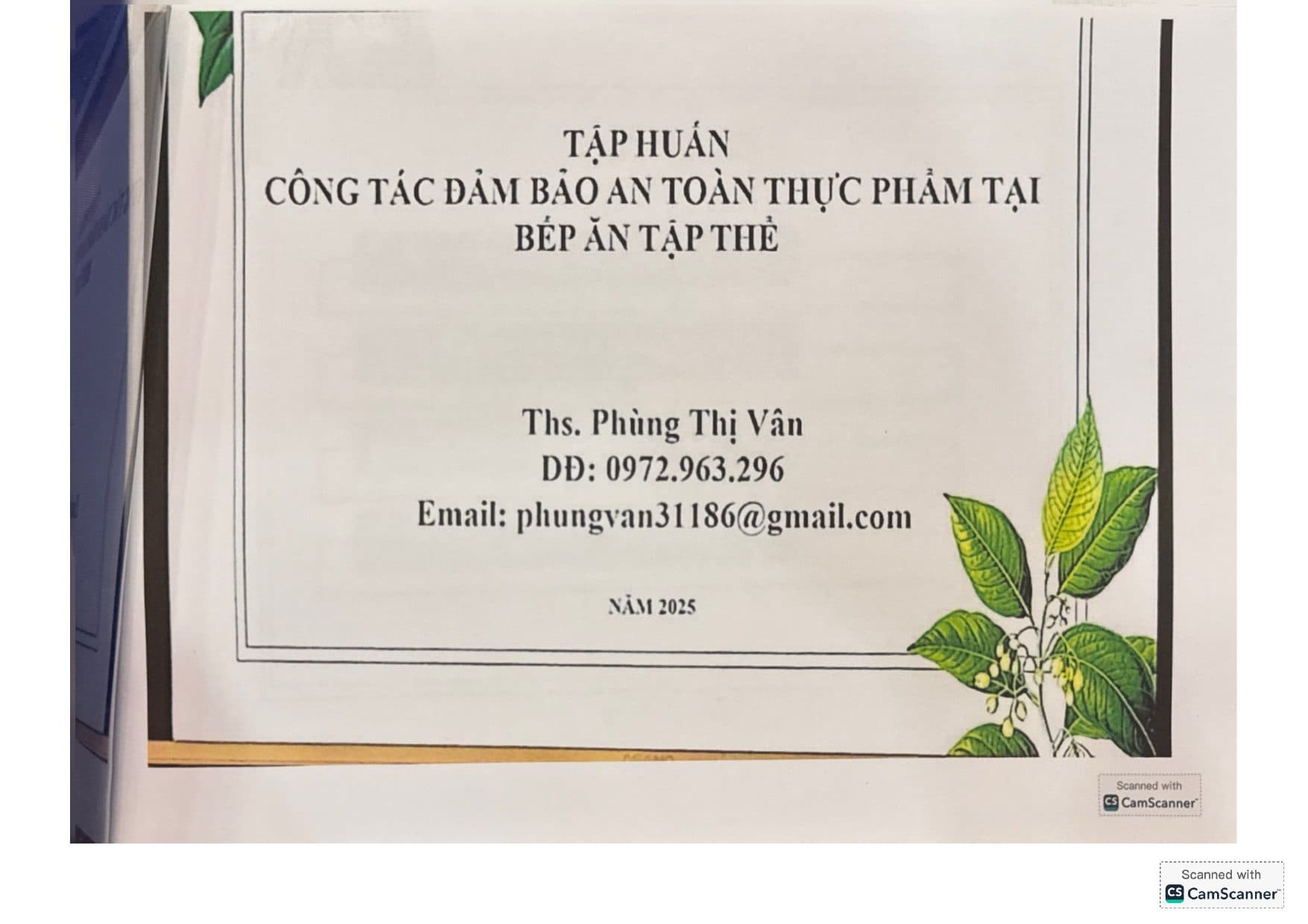 Slide tập huấn VSATTP